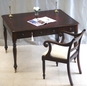 Antique Library Tables - Antique William IV Library Table