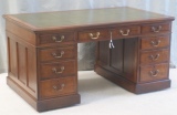 Antique Pedestal Desks - Antique Walnut Pedestal Desk