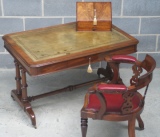 Victorian Walnut Roll-Top Desk