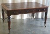 Antique Mahogany Library Table - Before