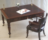 Antique Mahogany Library Table - After